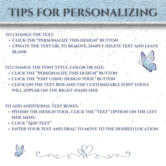 Serviette En Papier Unique Indigo Denim Jeans