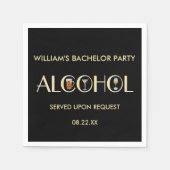 Serviette En Papier Unique Martini de bière de vin amusant pour l'ente (Devant)