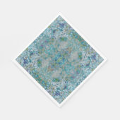 Serviette En Papier Unique Moderne Un Design D'Art Abstrait (Coin)