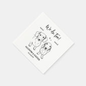 Serviette En Papier Unique Nous Faisons Trop 2 Dachshund Chien Mariage (Coin)