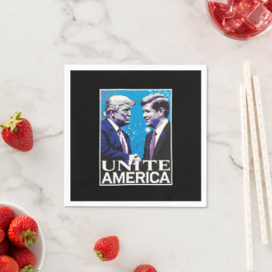 Serviette En Papier Unir l'Amérique Icône Trump 
