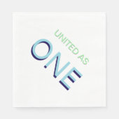 Serviette En Papier Unis dans un message d'unité (Devant)
