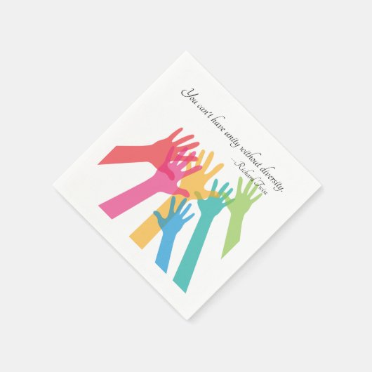 Serviette En Papier Unité et diversité (Coin)