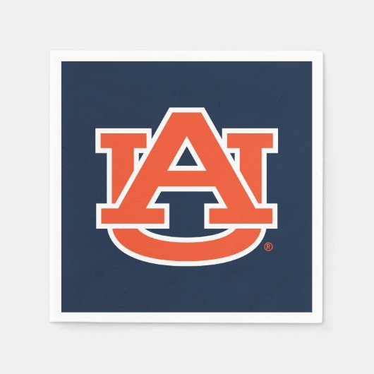 Serviette En Papier Université d'Auburn | Auburn UA Logo (Devant)