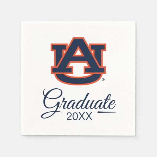 Serviette En Papier Université d'Auburn | Graduation (Devant)