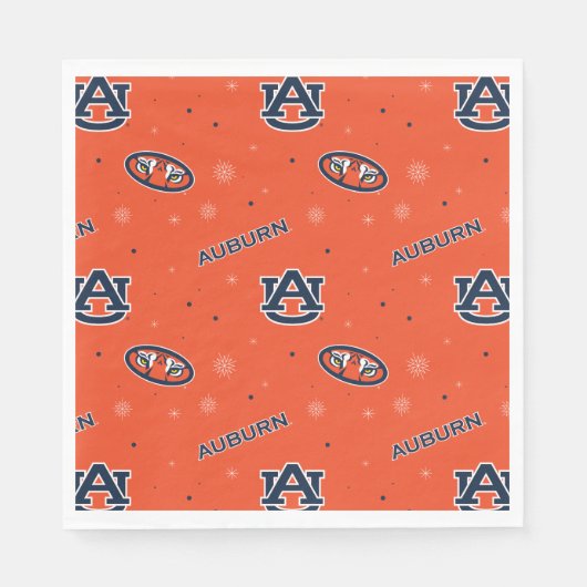 Serviette En Papier Université d'Auburn | Motif de vacances (Devant)