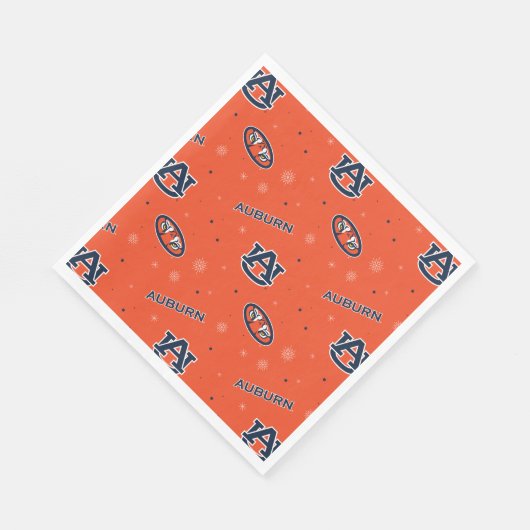 Serviette En Papier Université d'Auburn | Motif de vacances (Coin)
