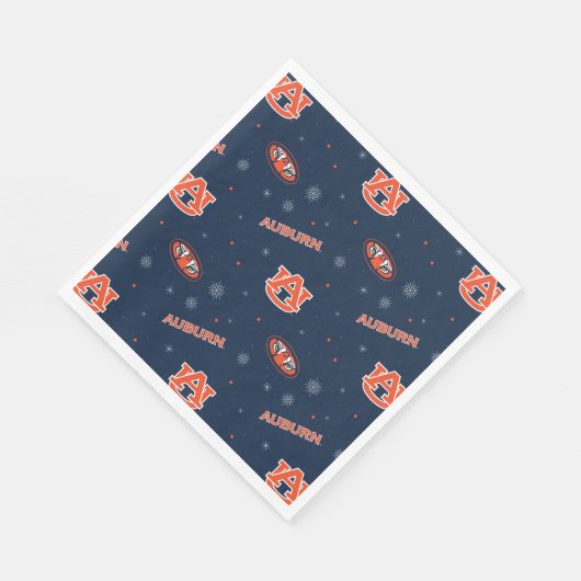 Serviette En Papier Université d'Auburn | Motif de vacances (Coin)
