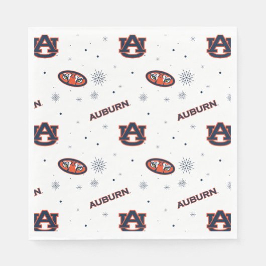 Serviette En Papier Université d'Auburn | Motif de vacances (Devant)