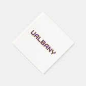 Serviette En Papier Université de Albany Wordmark (Coin)