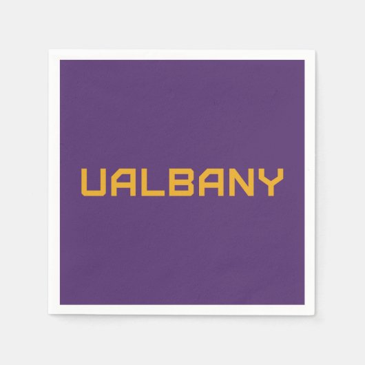 Serviette En Papier Université de Albany Wordmark (Devant)