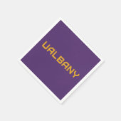 Serviette En Papier Université de Albany Wordmark (Coin)