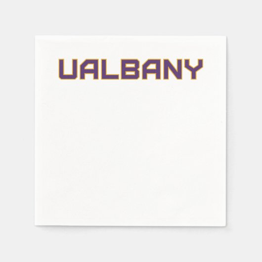 Serviette En Papier Université de Albany Wordmark (Devant)