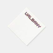 Serviette En Papier Université de Albany Wordmark (Coin)