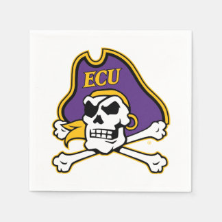 Serviette En Papier Université de Caroline de l'Est | Pirates écus
