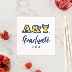 Serviette En Papier Université d'État A&T de Caroline du Nord   Mot-sy