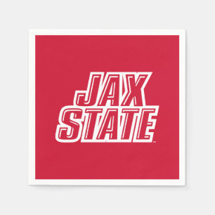 Serviette En Papier Université d'État de Jacksonville Logo JAX STATE