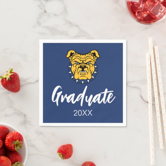 Serviette En Papier Université d'État NCA&T | Tête de Bulldog (En situation)