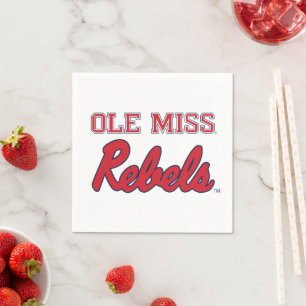 Serviette En Papier Université du Mississippi Ole Miss Rebels