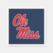 Serviette En Papier Université du Mississippi | Ole Miss Script (Devant)