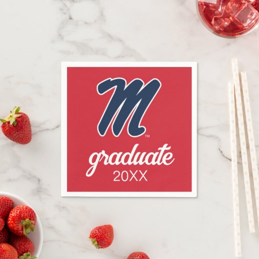 Serviette En Papier Université du Mississippi | Script M (En situation)