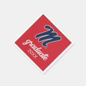 Serviette En Papier Université du Mississippi | Script M (Coin)