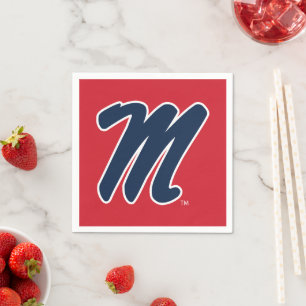 Serviette En Papier Université du Mississippi   Script M