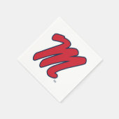 Serviette En Papier Université du Mississippi | Script M (Coin)