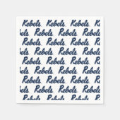 Serviette En Papier Université du Mississippi | Script Rebels (Devant)