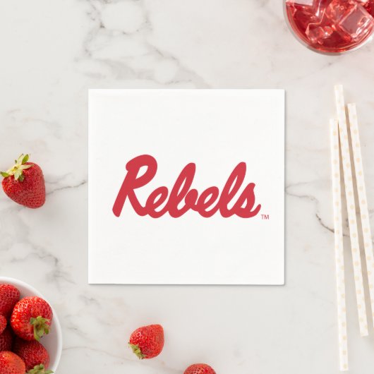 Serviette En Papier Université du Mississippi | Script Rebels (En situation)