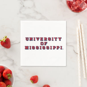 Serviette En Papier Université du Mississippi   Type de bloc