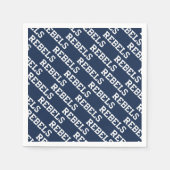 Serviette En Papier Université du Mississippi | Wordmark Rebels (Devant)