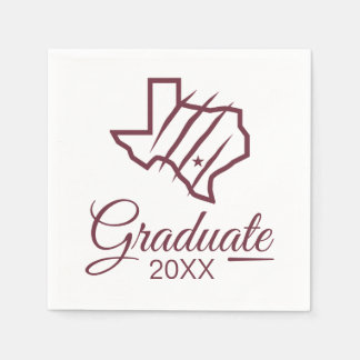 Serviette En Papier Université Texas A&M de San Antonio | Logo d'état