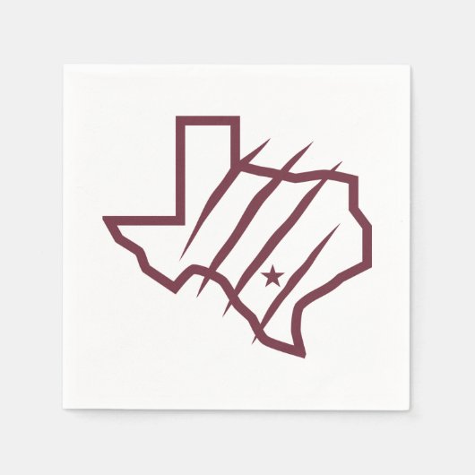 Serviette En Papier Université Texas A&M de San Antonio | Logo d'état (Devant)