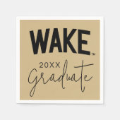 Serviette En Papier Université Wake Forest | Arche de réveil (Devant)