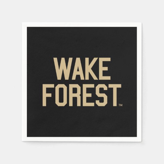 Serviette En Papier Université Wake Forest | Wake Forest (Devant)