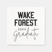 Serviette En Papier Université Wake Forest | Wake Forest (Devant)
