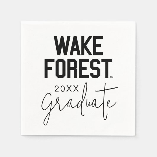 Serviette En Papier Université Wake Forest | Wake Forest (Devant)