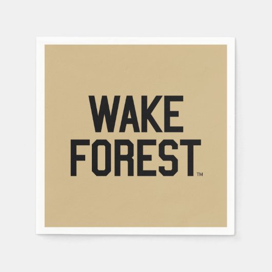 Serviette En Papier Université Wake Forest | Wake Forest (Devant)