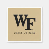 Serviette En Papier Université Wake Forest | WF (Devant)