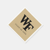 Serviette En Papier Université Wake Forest | WF (Coin)