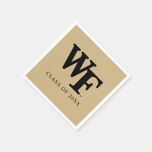 Serviette En Papier Université Wake Forest | WF (Coin)