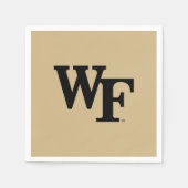Serviette En Papier Université Wake Forest | WF (Devant)