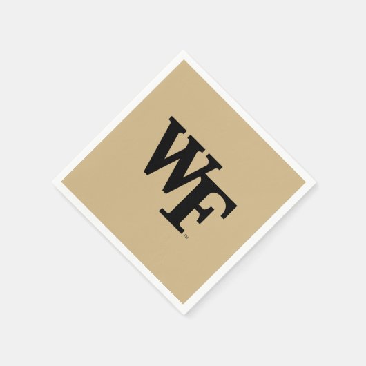 Serviette En Papier Université Wake Forest | WF (Coin)