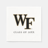 Serviette En Papier Université Wake Forest | WF (Devant)