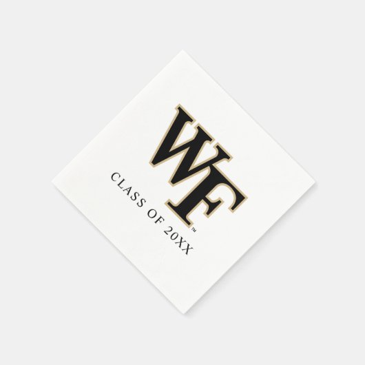 Serviette En Papier Université Wake Forest | WF (Coin)
