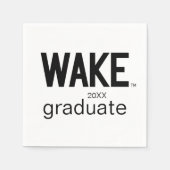Serviette En Papier Université Wake Forest | Wordmark Wake (Devant)