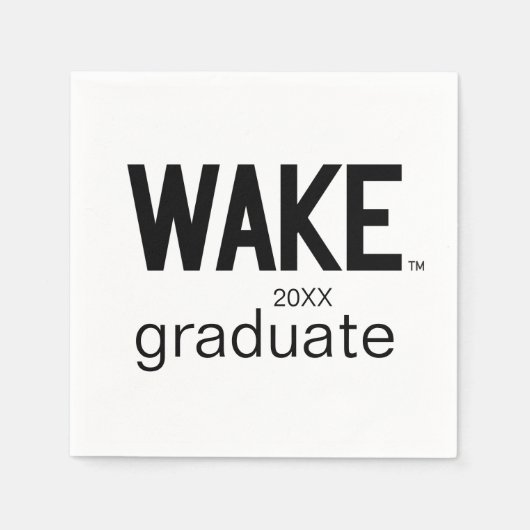 Serviette En Papier Université Wake Forest | Wordmark Wake (Devant)