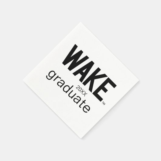 Serviette En Papier Université Wake Forest | Wordmark Wake (Coin)