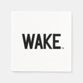 Serviette En Papier Université Wake Forest | Wordmark Wake (Devant)
